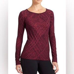 Athleta Remarkawool Plaid Top in Chianti - XL